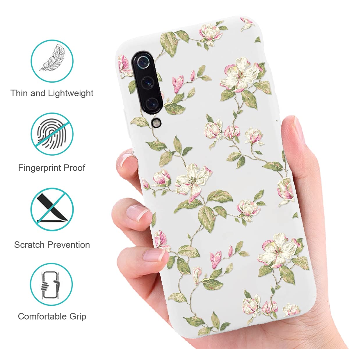 Yoedge Custodia Per Xiaomi Redmi 9T/Redmi 9 Power Cover Con Cordino