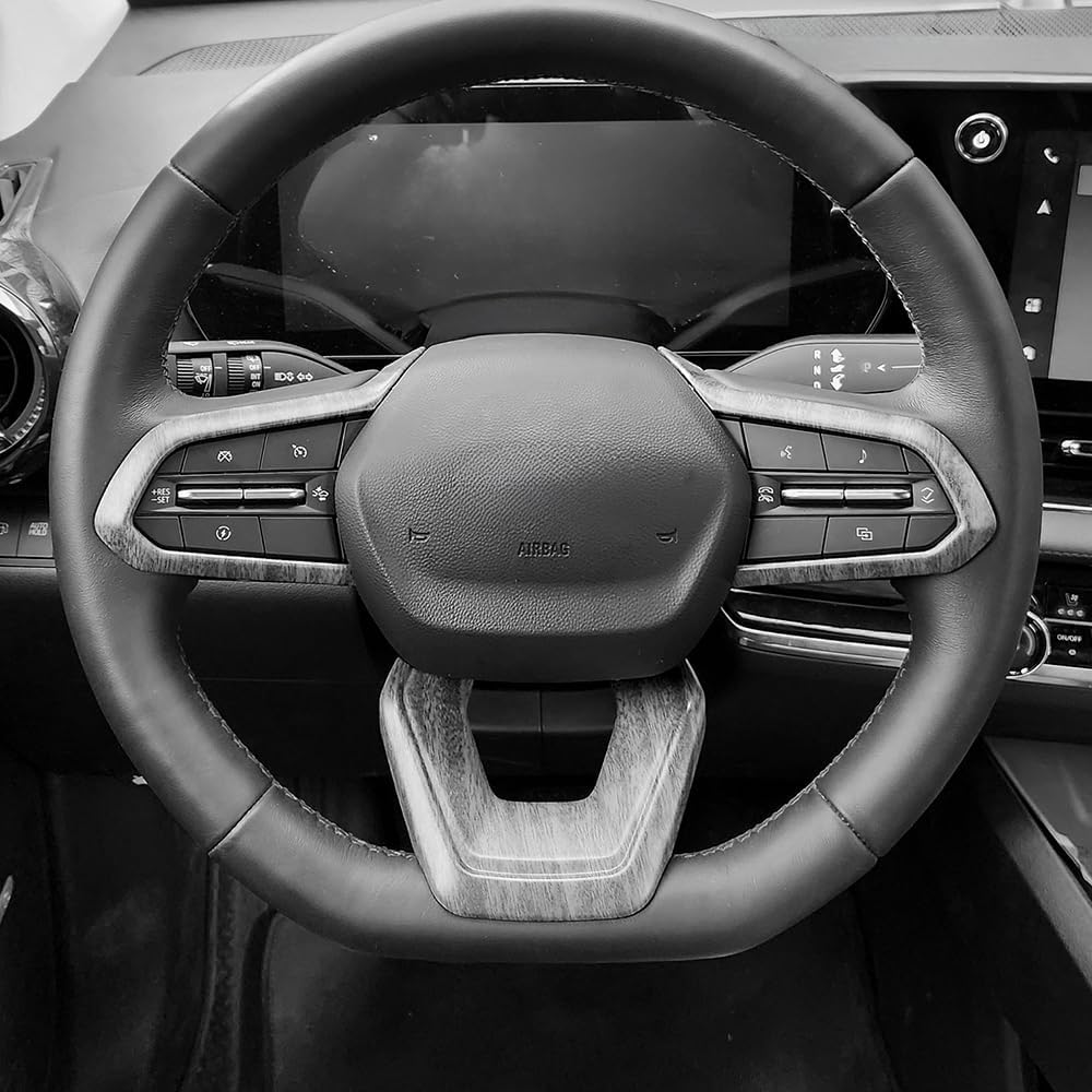 Steering Wheel Cover Compatible with Chevrolet Equinox 2025 2026, Auto Interior Upgrade Accessories-Red