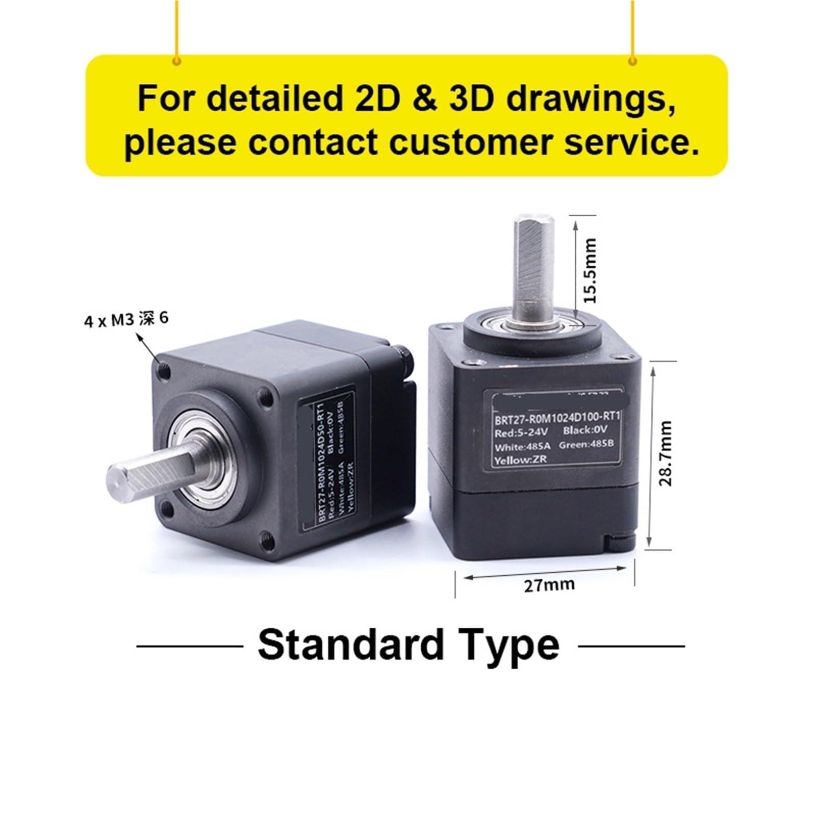 Absolutwertgeber Drehgeber Single Multiturn CAN RS485 Modbus 0-5V 4-20mA Winkelgeschwindigkeitssensor for Automatisierungslinien IP54(RS485 IP68,24turns 10bit)