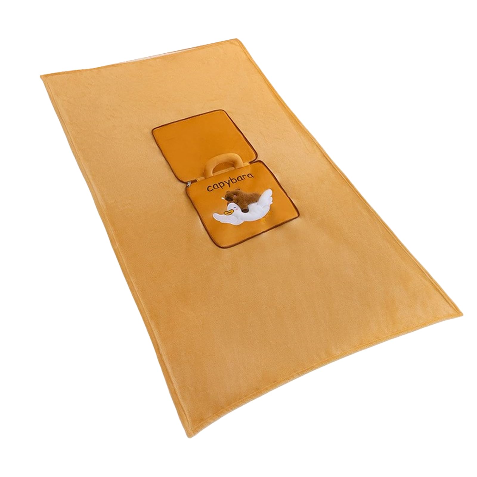Tsophreniq Capybaras Air Conditioning Blanket Double-Use Pillow Soft Throw Naping Cushions Folding Gifts Multifunctional Throw Pillow