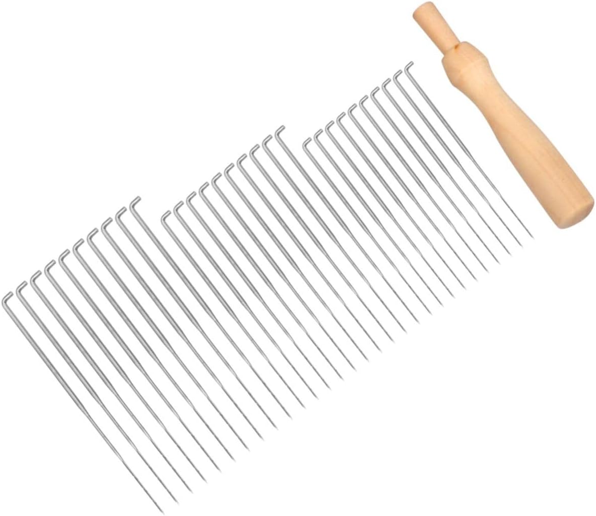 Needle Felting Tool 32 Piece Wooden Set for DIY Embroidery Patchwork
