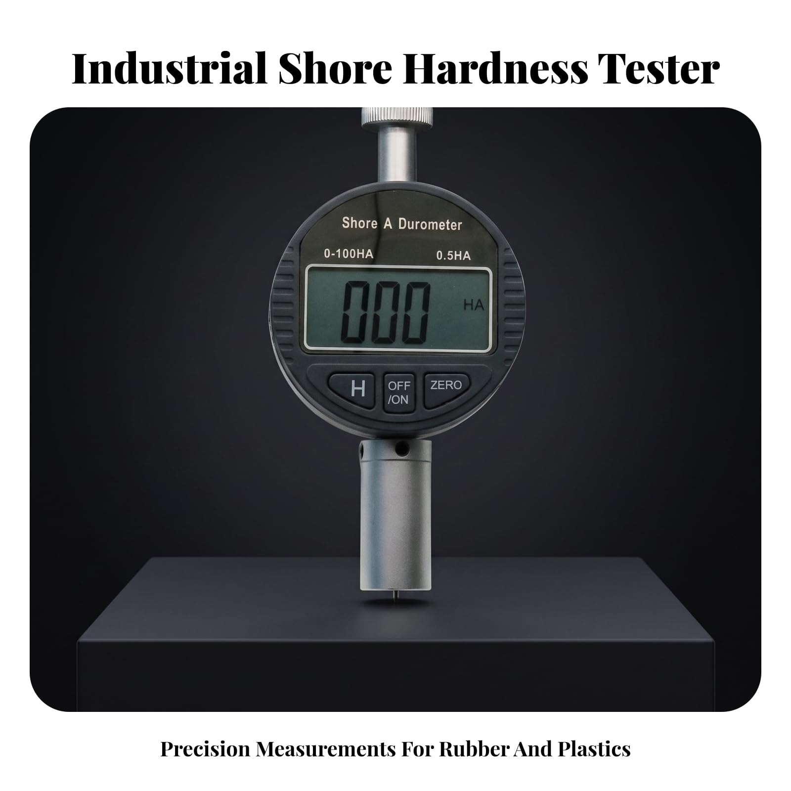 Tragbar Härtemessgerät | Robuster Metall-Prüfkörper, Shore-Härteprüfer, Kompakte Handkonstruktion, Durometer, für Qualitätskontrolle, Labor, Werkstatt, Digital -d