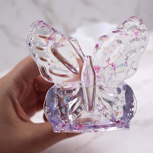 Miniatura 5 de Caja de almacenamiento de mariposas 3D, molde de resina de silicona, soporte de velas de té de mariposa, moldes de fundición de silicona epoxi, caja
