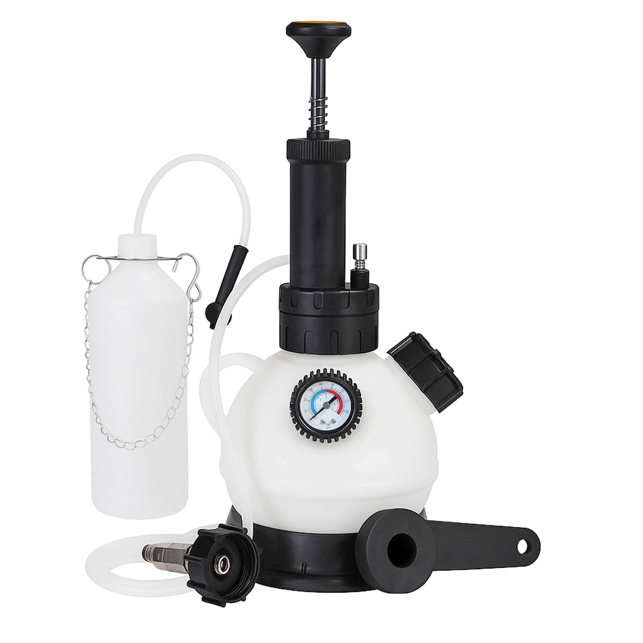 XPOtool Purgador de Frenos Capacidad 2l y Recipiente de Recogida 1l Sangrado de Frenos para líquidos