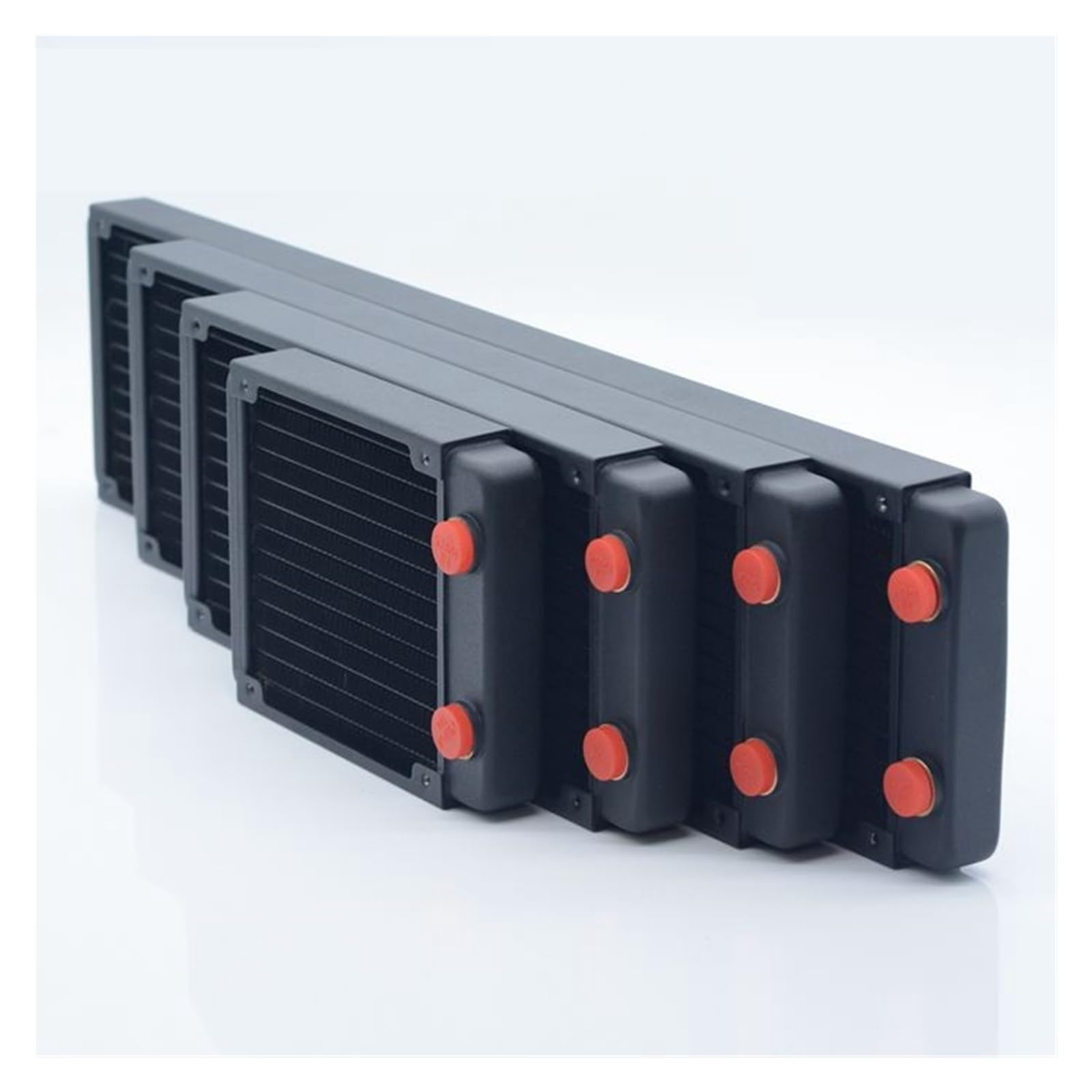 Scambiatore Dissipatore di Calore Radiatore da 360 Mm Rame 2,7 Cm Ventole di Raffreddamento Ad Acqua Bianche con Spessore del Dispositivo di Raffreddamento del Liquido 12 Cm(Noir)