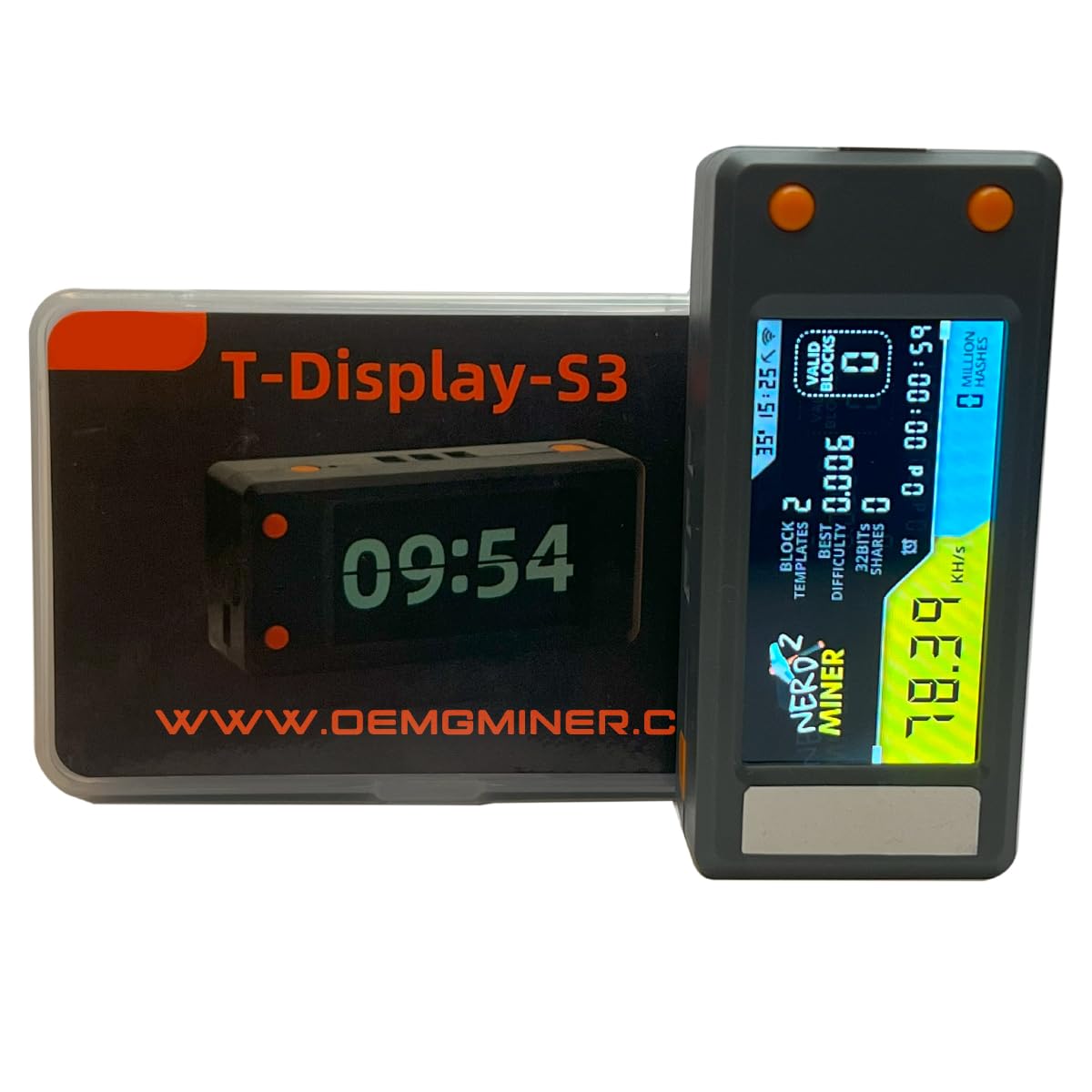 Nerdminer V2 Bitcoin Solo Lottery Miner 78kh S T Display | Desertcart  Seychelles