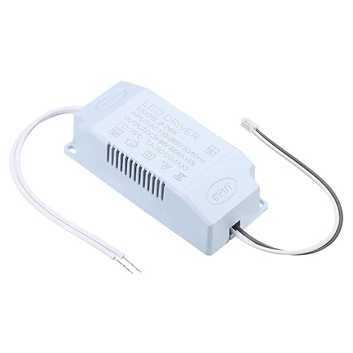 PATIKIL 8-24W 300mA LED Driver, AC110-265V Salida 24-84V DC Conector Rectificador de corriente constante Transformador Fuente de alimentación
