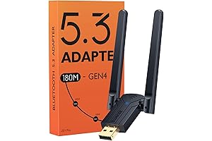 ZEXMTE Long Range USB Bluetooth Adapter for PC