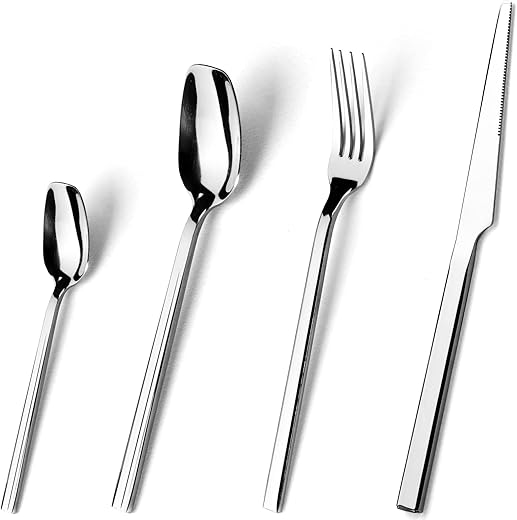 CAOPAOTI Set di Posate da 24 pezzi Servizio per 6 persone, Posate...