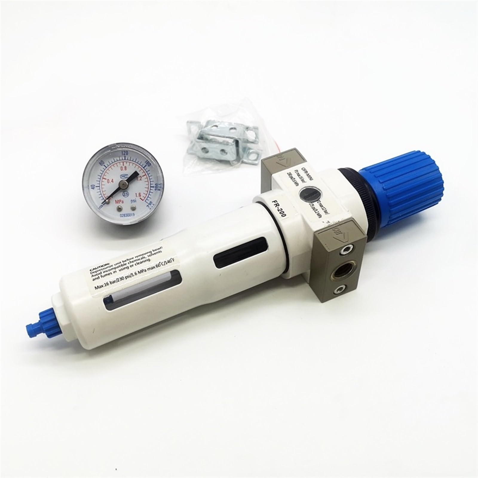 Régulateur d'air pneumatique FR-200 pour traitement de source de pression - 6