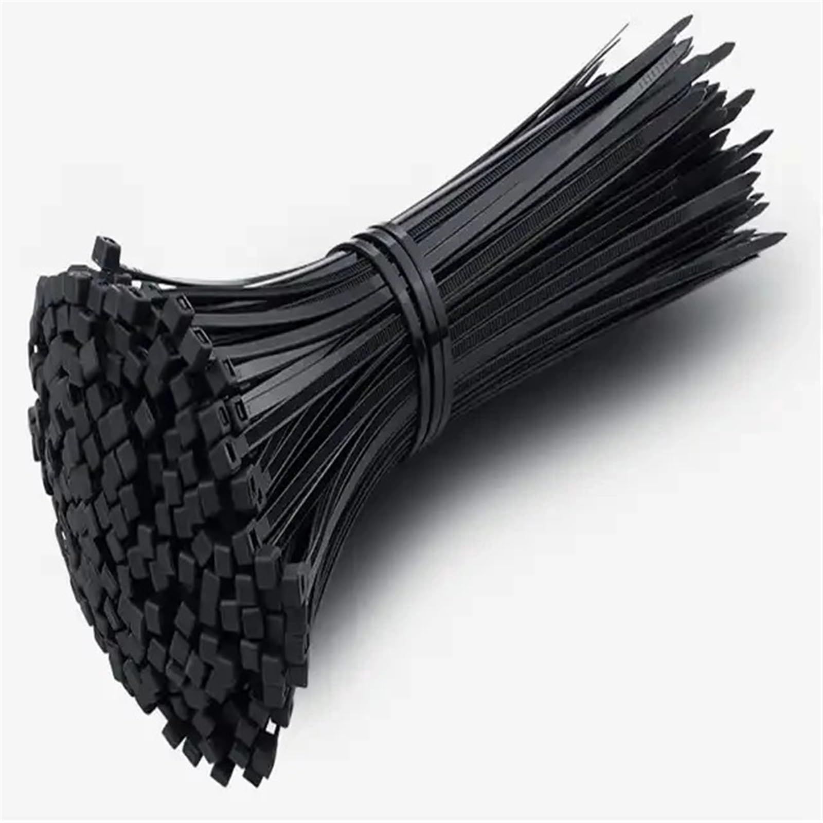 L6nqiag Tie 3X200mm Black Nylon Cable Ties 1000Pcs 3X200mm Nylon Cable Ties Adjustable Self-Locking Cord Straps Fastening Loop Reusable Plastic Wire For Home(Tie 3X200mm Black)