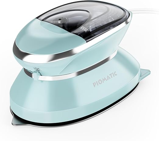 Travel Iron Mini with Steam for Clothes with Dual Voltage, Portable Mini Ironing Machine with Non-Stick Soleplate, Small Iron for Sewing, Quilting and Handcraft