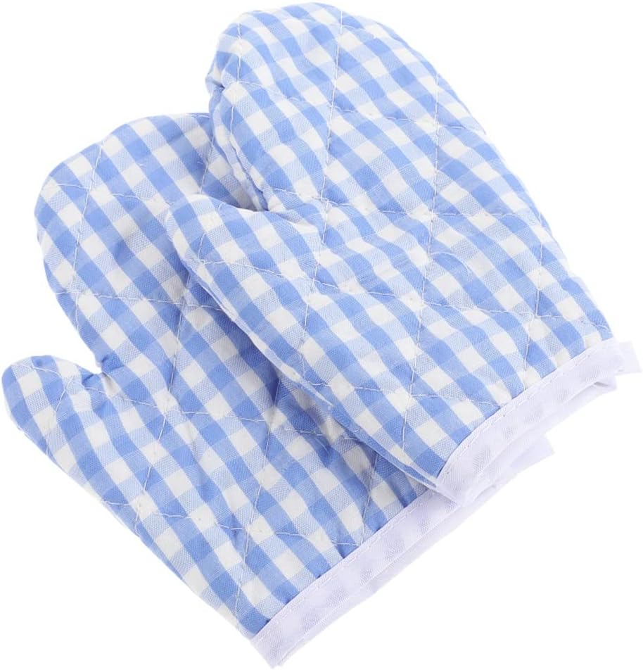 Gloves Oven Mitts Kitchen Microwave Baking Heat Cooking Children Mittens
