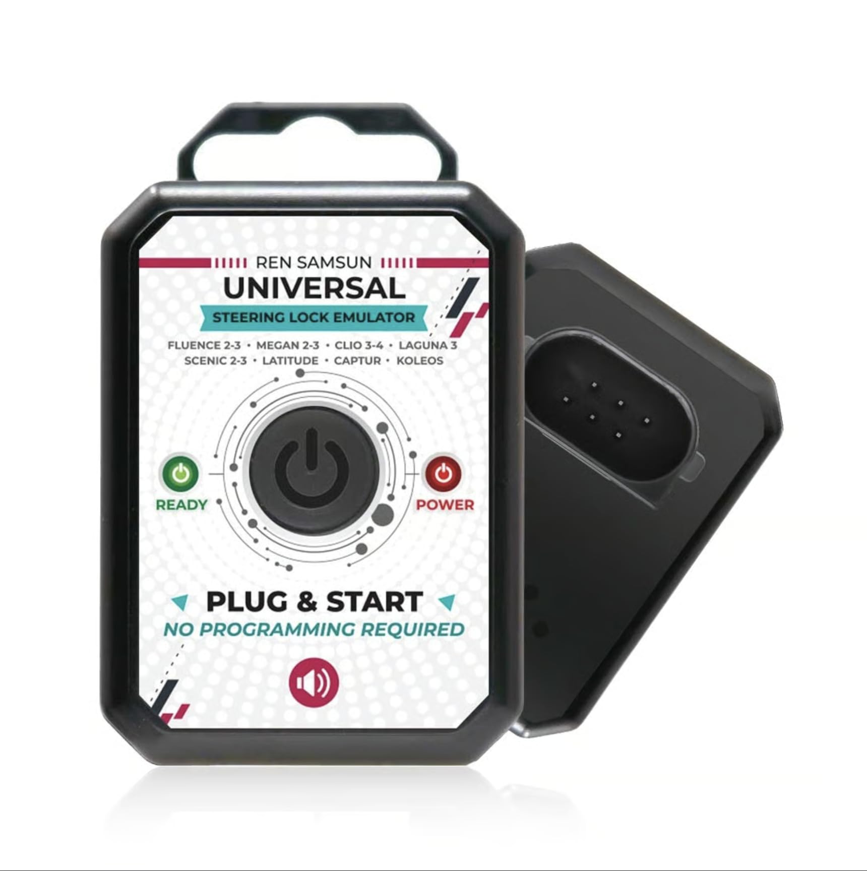 Emulador ESL ELV compatible con Renault | Megane 2 3 Clio 3 4 Scenic Laguna 3 Fluence Captur | Fallo bloqueo dirección | Diagnóstico Plug & Play | No compatible con Laguna 2
