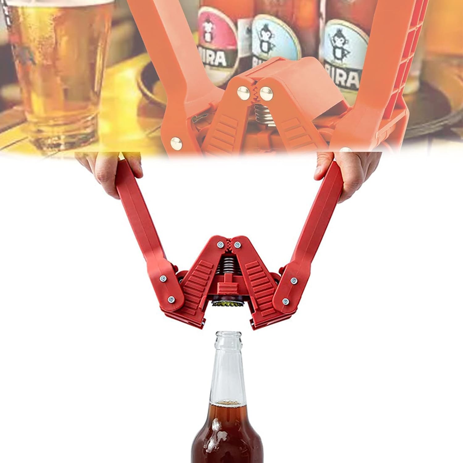 ROOMRA Beer Bottle Capper, Hand Bottle Capper Tool for Home Brew Beer