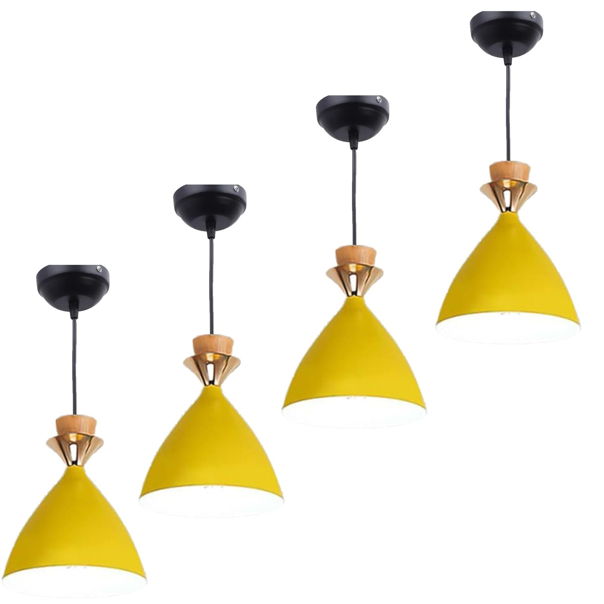 GreyWings Hanging Bell Shade Light, Yellow, Pack of 4-image-47