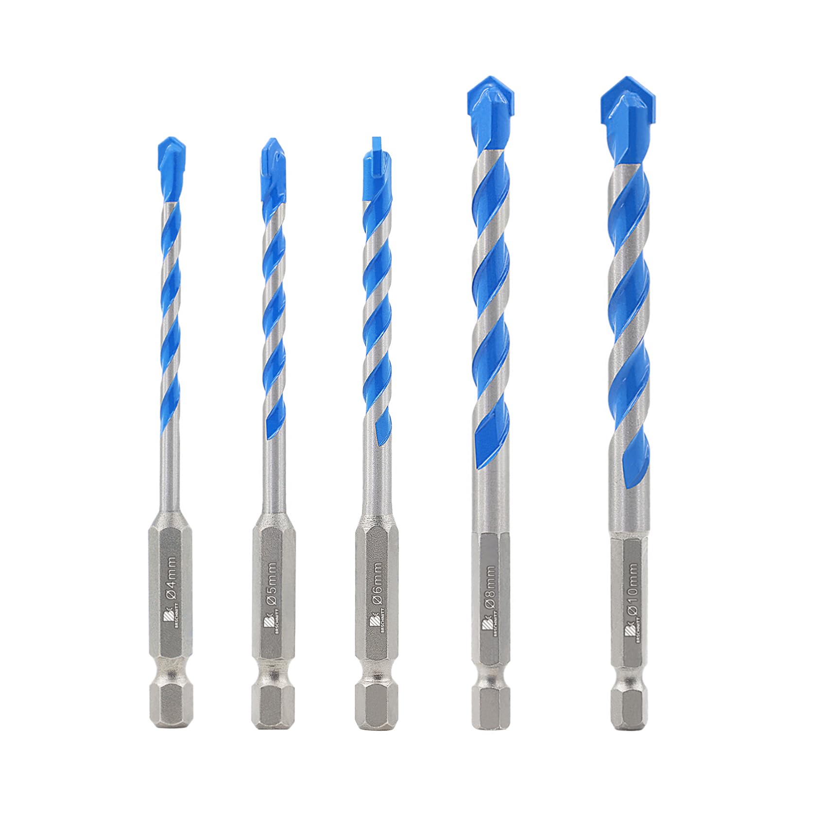 Masonry Drill Bit Set - 10 Sizes for Concrete & More -9 Masonry Drill Bit Set - 10 Sizes for Concrete & More -9
