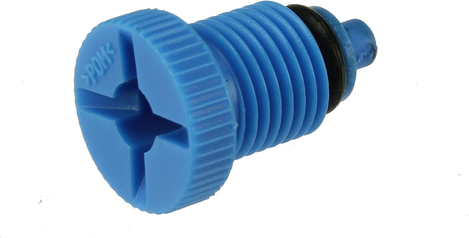 URO Parts 17111437360 Radiator Adjusting Screw w/Drain Plug, For compatible models with AUTOMATIC transmission