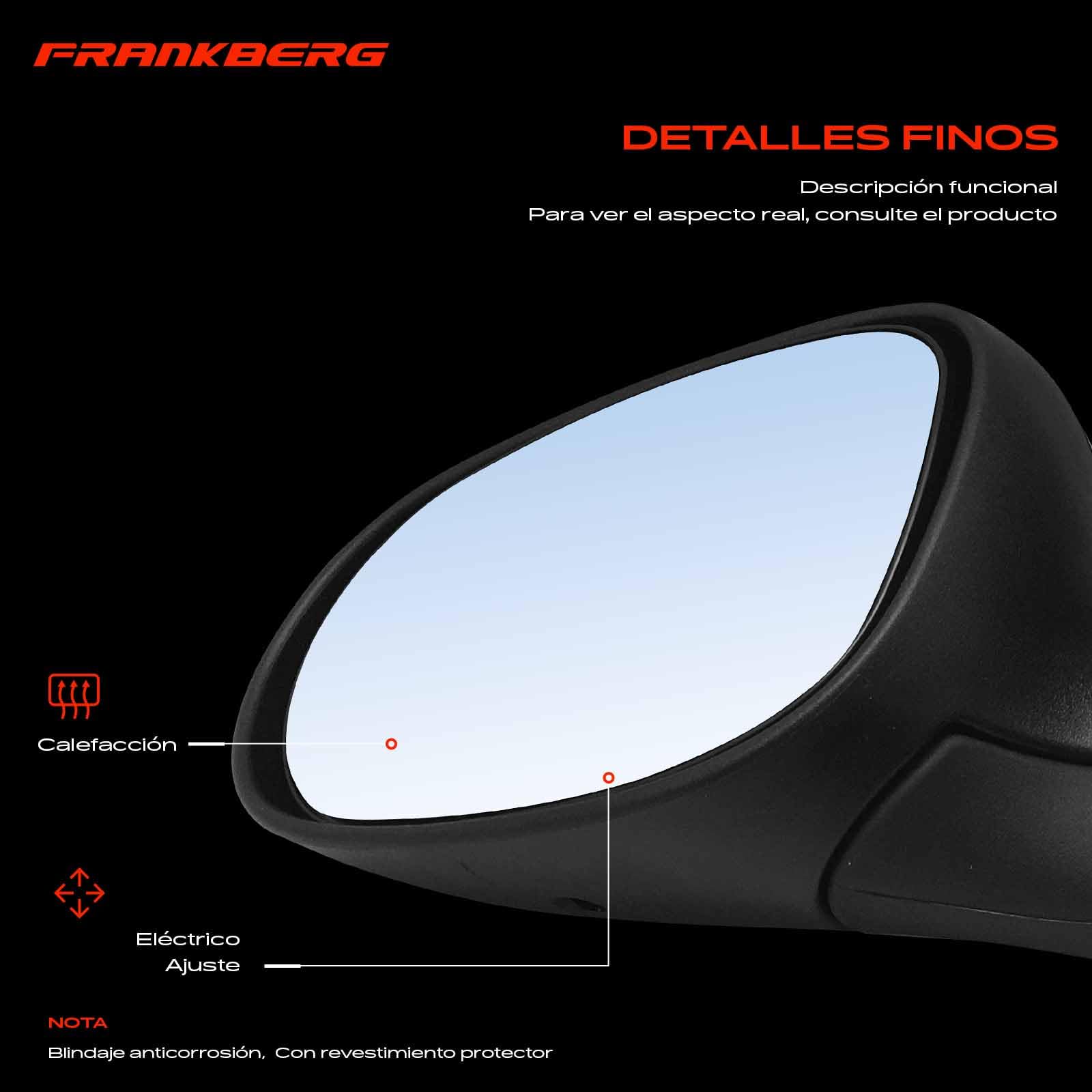 Frankberg Espejo exterior eléctrico izquierdo de 5 Polos 1570763