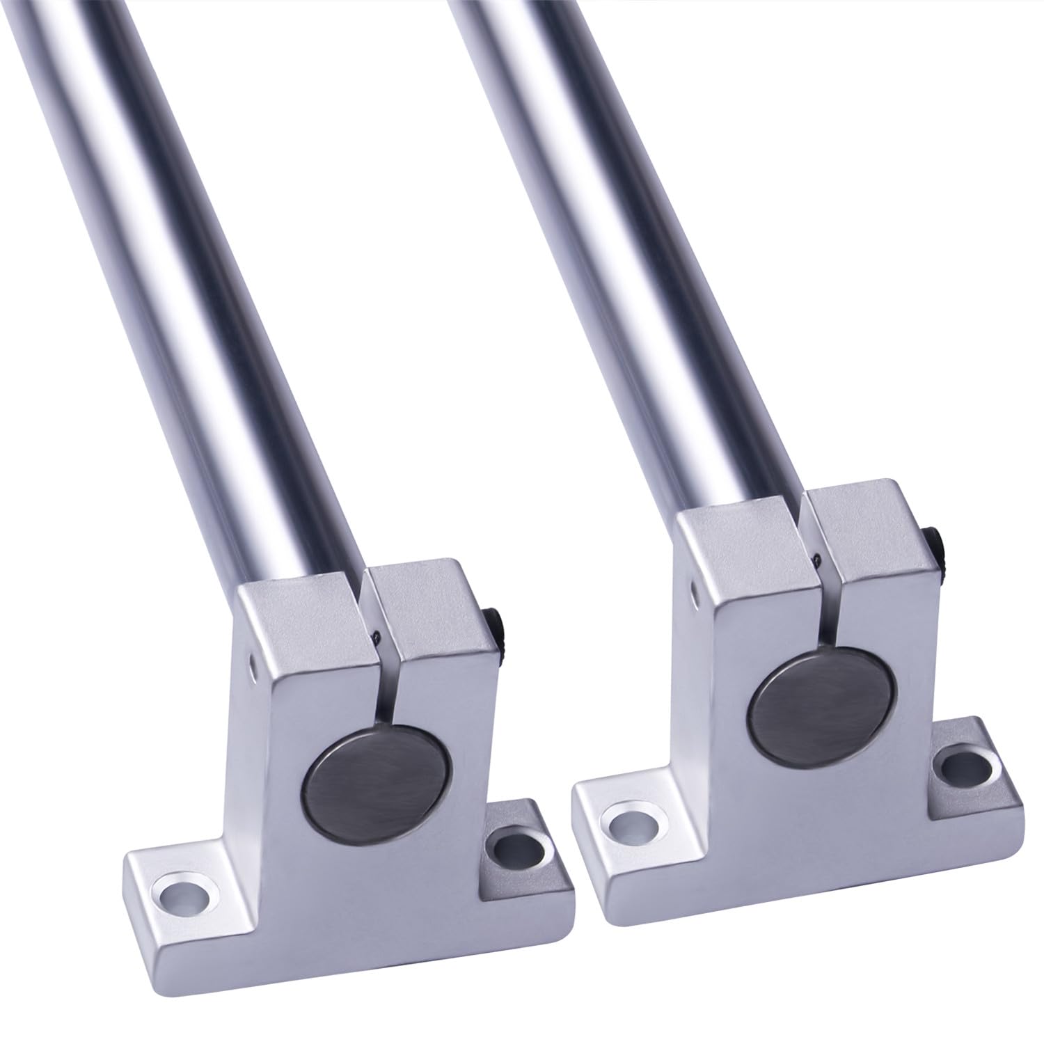 Lot de 2 arbres linéaires horizontaux de 1000 mm de diamètre - Guide linéaire - Arbre de précision - Roulement linéaire - 4 blocs de roulement SCS20UU - 4 supports SK8 + 2 clés - Kit de rails