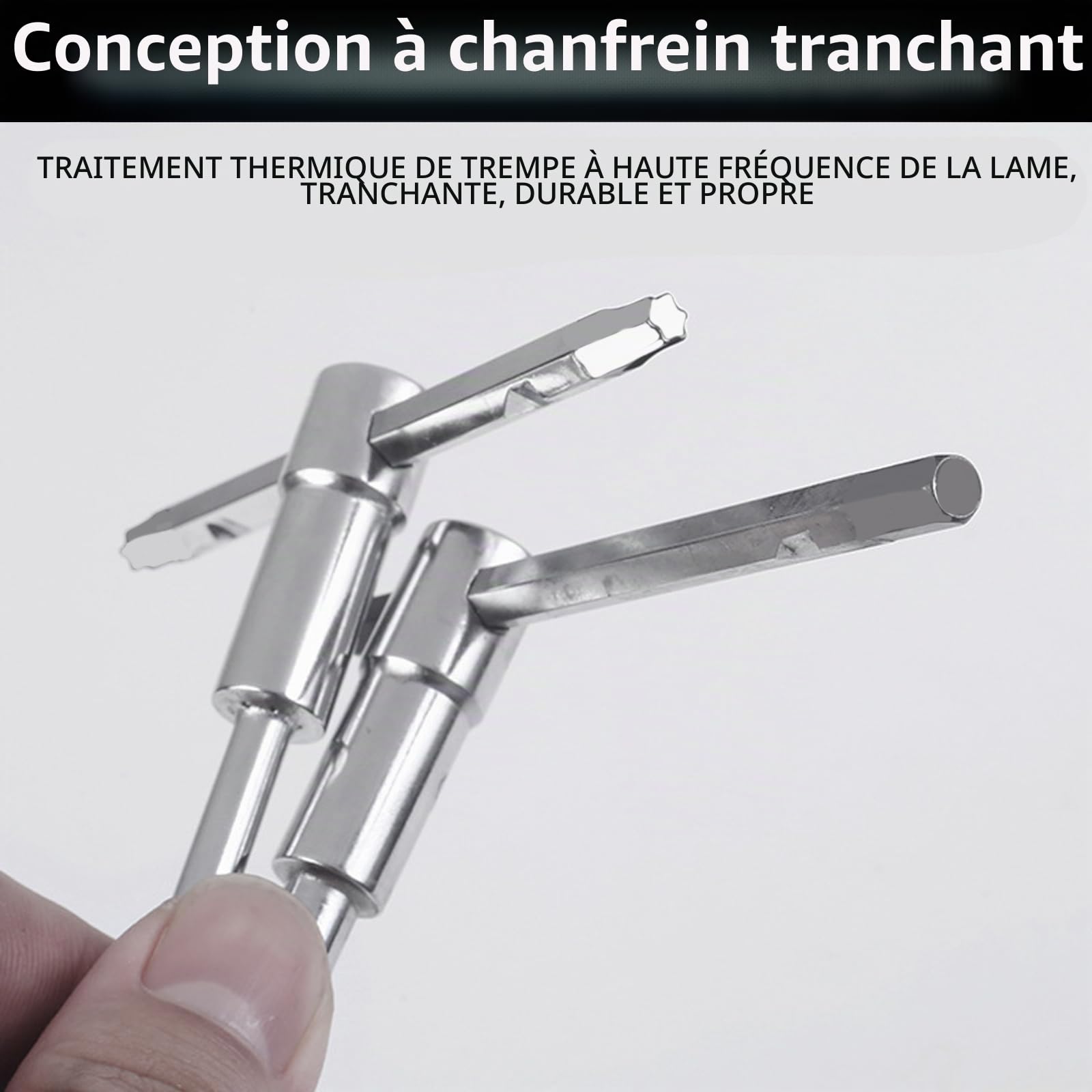 Clé Allen 8 PièCes, Six Pans Creux Manche En T Pour Montage DéMontage Et RéParation Acier Au Chrome-Vanadium Crv 2-10 Mm (2/2,5/3/4/5/6/8/10 Mm)