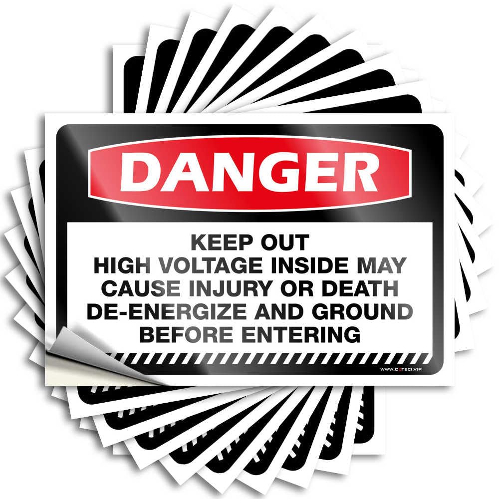 Fzfn Colour Stickers - Affirmation Door Danger Unsafe Water Use This Hose Only To Flush Holding Tank And The Drain For Mom Guest(12X18cm)