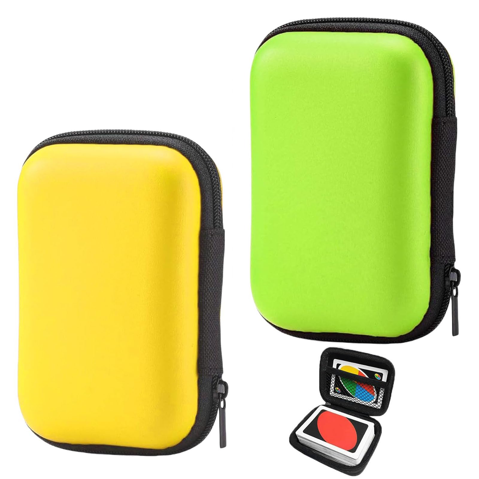 Funngy Playing Card Case, 2 PCS Card Game Case Practical Waterproof and Scratch Resistant Card Box Durable and Portable Storage Box for Standard Size Playing Cards