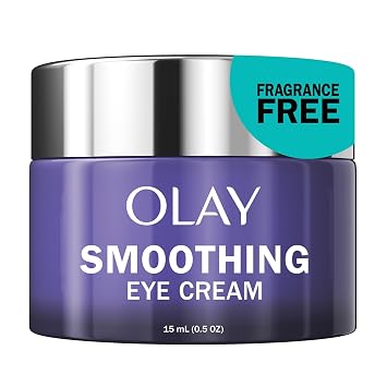 Olay Retinol 24 Night Smoothing Eye Cream, Fragrance-Free Hydrating Under Eye Treatment with Vitamin B3 and Retinol Complex for Fine Lines, Wrinkles, and Smoother Looking Skin, 0.5 Fl Oz