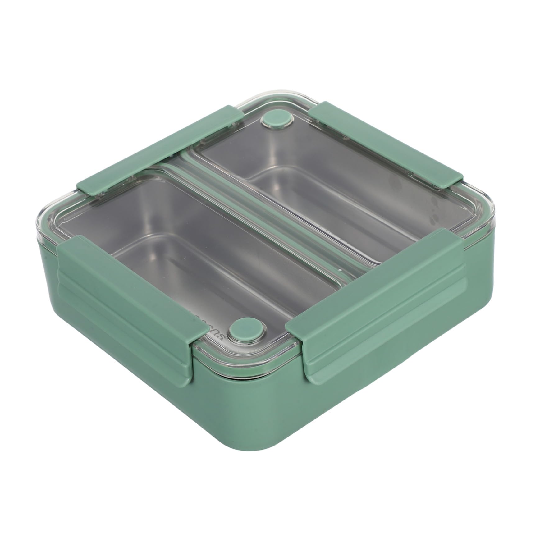 Boîte à Lunch Bento Acier Inoxydable Boîte Alimentaire Métallique Étanche avec Compartiments Amovibles Compartimentée pour Préparation Voyage et Pique-
