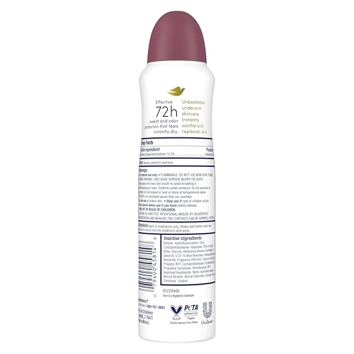 Image of Dove Advanced Care Antiperspirant Deodorant Spray Apple & White Tea Antiperspirant deodorant to help skin barrier repair by boosting skin's ceramide levels 72-hour odor and sweat protection 3.8 oz