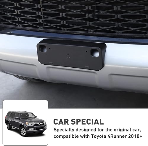 Miniatura 4 de HTHE Marcos de matrícula para Toyota 4Runner 2010+ placa de matrícula delantera fames rejilla placa colgante accesorios para Toyota 4Runner 2010+