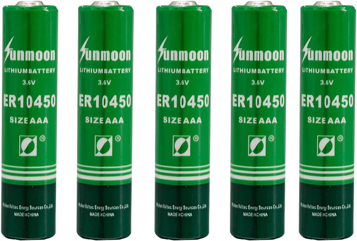 NOUCHU 50 Pack ER10450 3.6 Volt 800 mAh Non-Rechargeable AAA Lithium Battery
