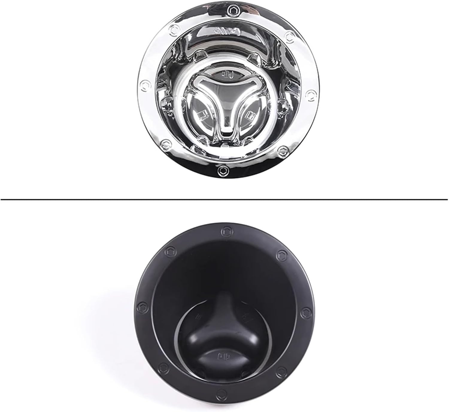 ABS Car Fuel Door Gas Tank Cover Fuel Tank Cap Trims Compatible Compatible for Hummer H2 2003 2004 2005 2006 2007 2008 2009 Car Styling Accessories(Silver)