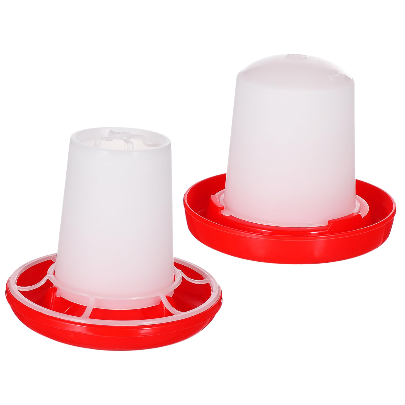 CAXUSD 1Set Chick Feeder Waterer Kit Automatic Poultry Food Feeder and Waterer for Chickens and Hens Ideal for Farm and Brooder Use