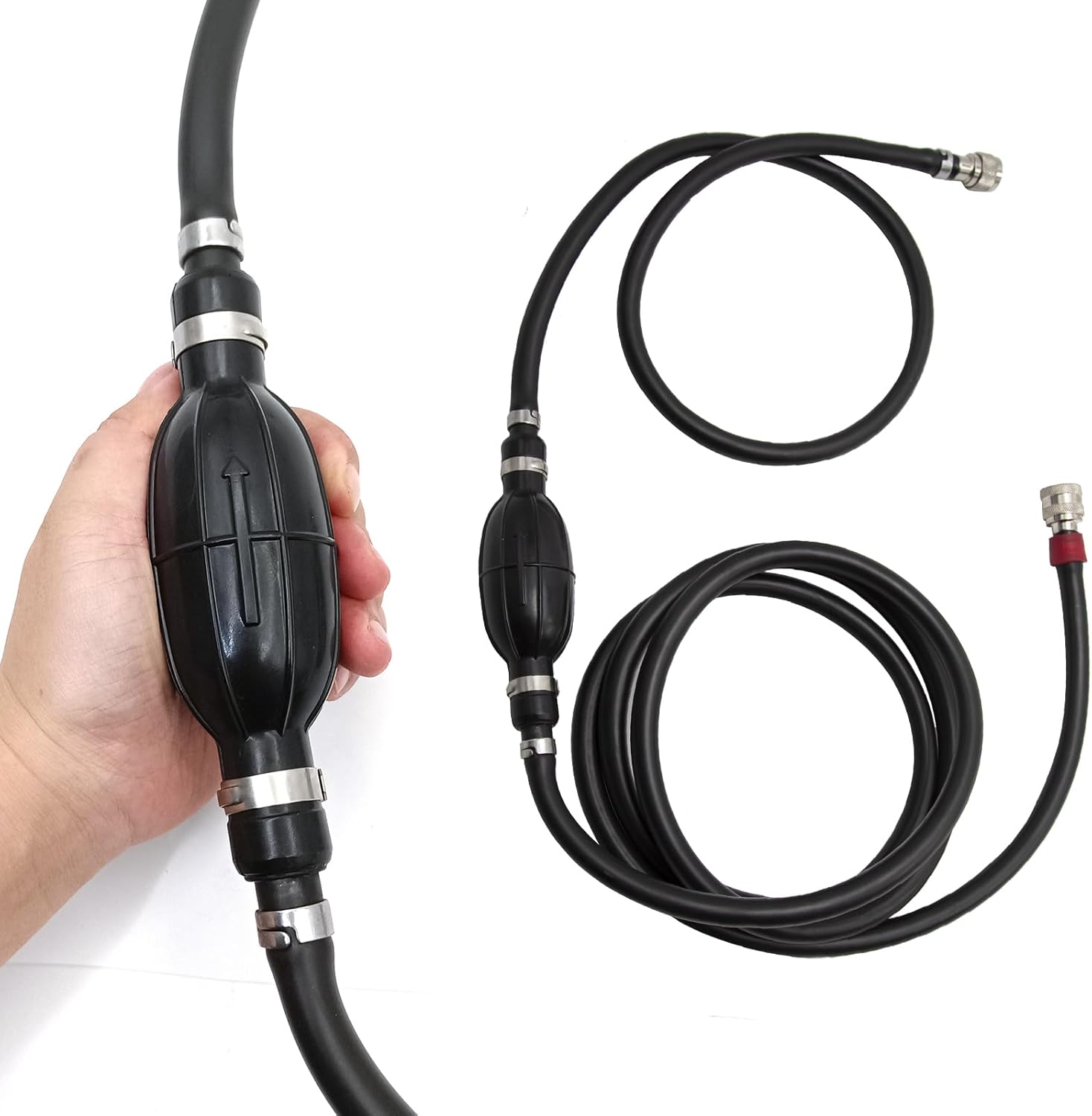 MDEOOSKY 3B7-70200-4 Outboard Fuel Line Fitting Connector Outboard Fuel Line Hookup and Primer Bulb Replacement for Tohatsu and Nissan Outboard M NS MD 5-90HP, Rplaces 3B7702003 383-70200-0