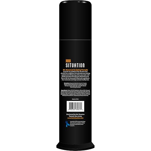 Miniatura 7 de Hair Situation Mr. Groomed - Pomada mate para hombres, fuerte sujeción durante todo el día, aspecto de acabado natural mate, cera de peinado no