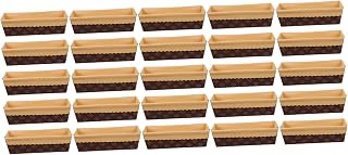 25pcs Non-stick Paper Bread Molds Versatile Cake Plates for Baking Toast Mousse and More for Ovens Refrigerators and Freezers