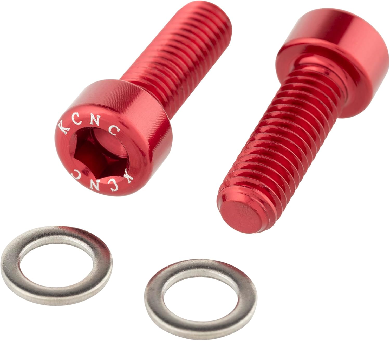 KCNC Bicycle Aluminum Bottle Cage Bolts, 2 Pieces, Gold, M5/15MM