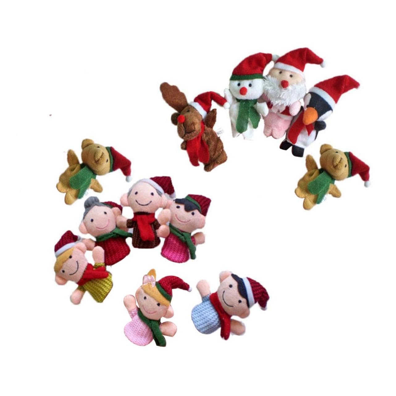Toyvian 33 Piezas Muñeca De Dedo De Dibujos Animados Marionetas De Dedo para Niños Muñeca De Dedo para Niños Juguete De Animales Munecas Muñecos Bonecas Navidad Marioneta De Dedo