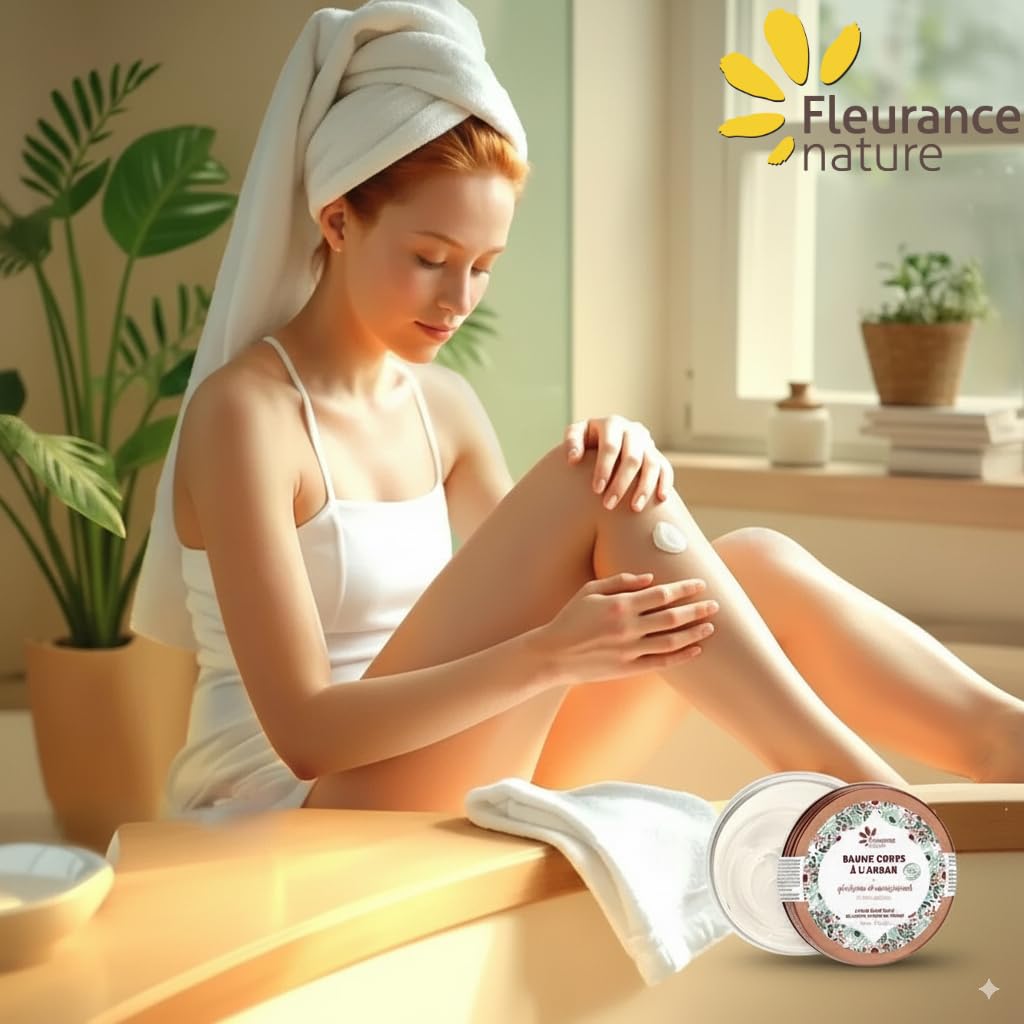 Duplo Fleurance Nature Körperbalsam mit Argan, 150 ml, Kosmetik, zertifiziert Bio Cosmos Ecocert, Körperpflege für Damen & Herren, Bio mit Argan, feuchtigkeitsspendender Bio-Balsam 24169 (2)