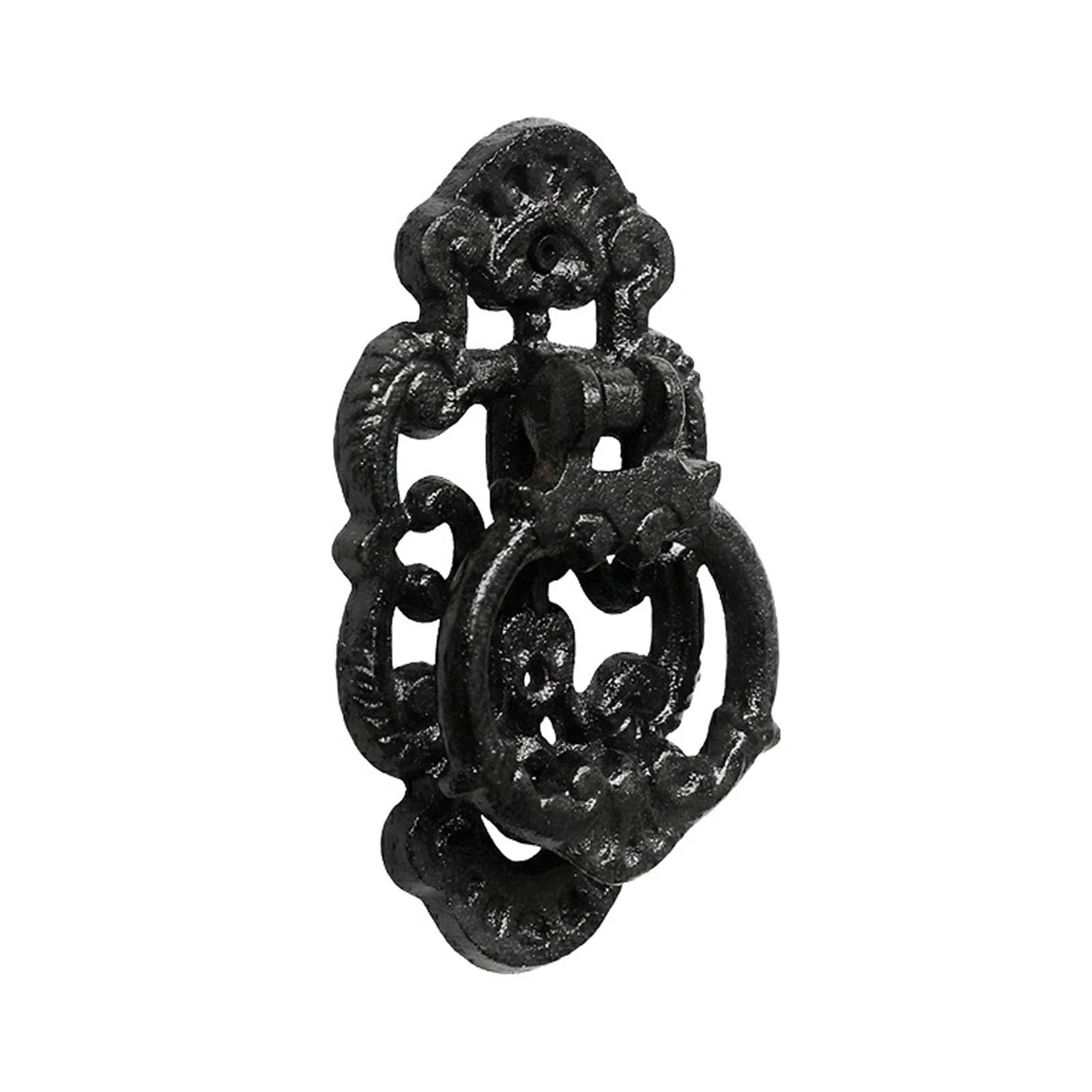 Aldaba de puerta vintage con elegante diseño de anillo metálico