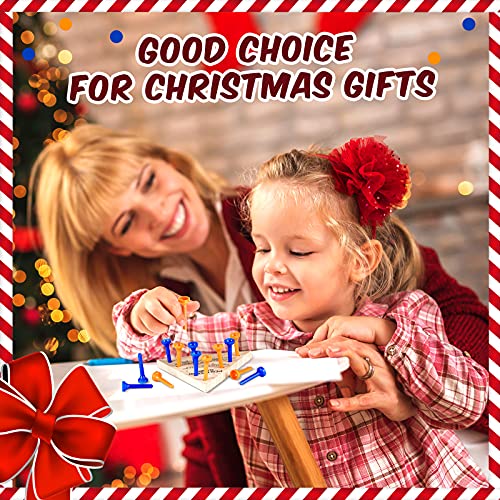 Deekin 24 Pack Wooden Triangle Peg Game Triangle Wooden Board Games Triangle Game Bulk Wooden Triangle Board Games Family Travel Games Fun Triangle Puzzle Wooden Strategy Toy For Adults Teens #TOP5