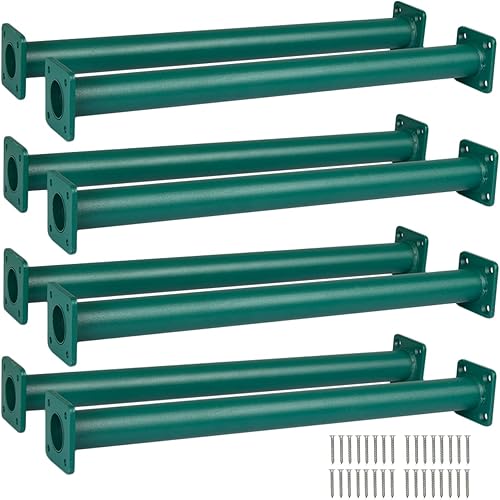 Barcaloo Playground Equipment - Juego de 8 barras de mono para patio trasero, juego de 8 barras de mono de interior con recubrimiento de polvo verde