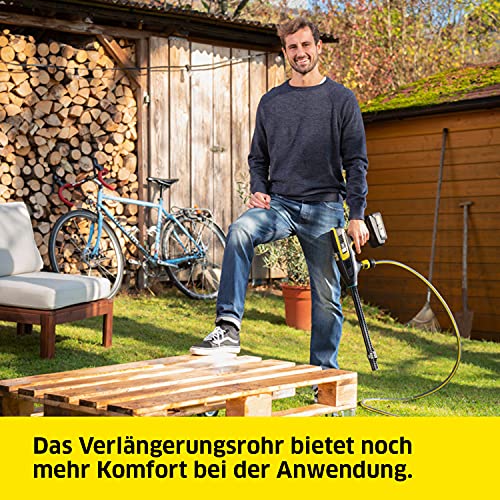 Kärcher 18 V Akku-Druckreiniger KHB 6 Battery, Druck: 24 bar, Flachstrahldüse, Rotordüse, Quick Connect, Gartenschlauchanschluss A3/4"… – Ansicht 6