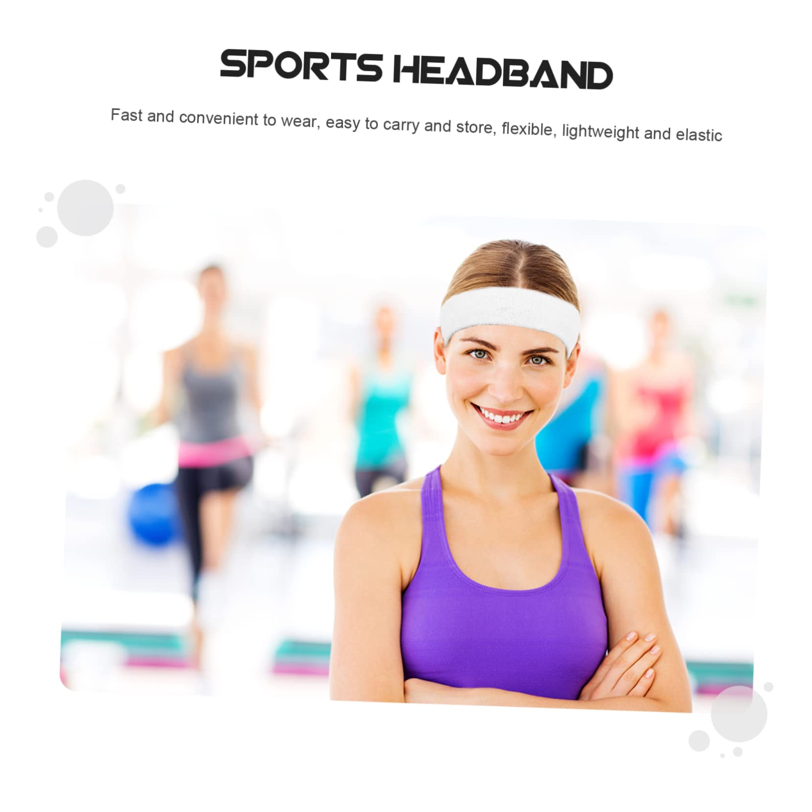 25 Pezzi Fascia Sportiva Fasce Elastiche Per Asciugamani Da Palestra Asciugamano Yoga Asciugamani Per Il Viso Fascia Per Il Trucco Fasce Sportive Per Il Sudore Accessori