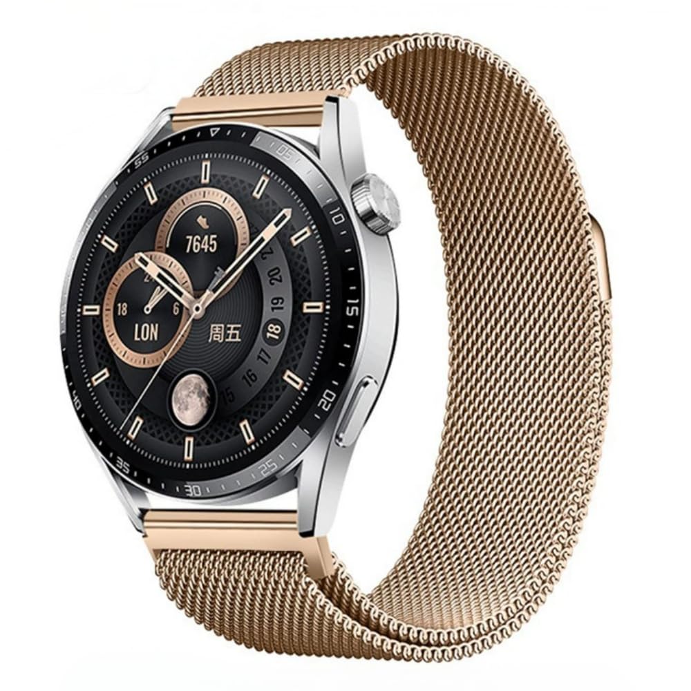 22mm Replacement Band for Amazfit Bip 6/Bip 5/Unity/GTR 4/3/3 Pro/2/2e/47mm/Pace/Stratos 2/2S/3/Balance Bracelet 46mm Adjustable Stainless Steel