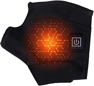 [Nankoyal] 電気式加熱グローブ - 3つの温度モードを有する電気ミトン 段階式温度調節付き - アウトドアスポーツ活動用USB加熱式指なしグローブ フィンガーレス設計,女性 10代 アスリート スキー ハイキング 作業 スノーボード用