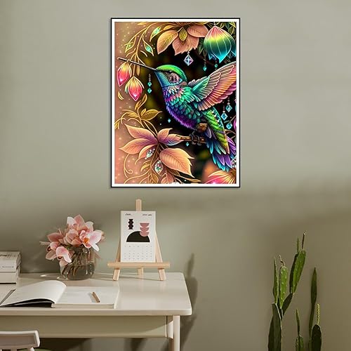 Miniatura 4 de Stalente Kits de pintura de diamantes para adultos, kit de arte de diamante redondo cardenal de taladro completo, pintura 5D con diamantes,