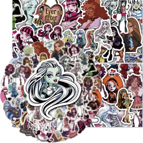 100 Autocolantes de Monster para High, autocolantes de desenhos animados para garrafas de água, bagagem, bicicleta, conjunto de autocolantes divertidos, autocolantes de vinil impermeável para festas