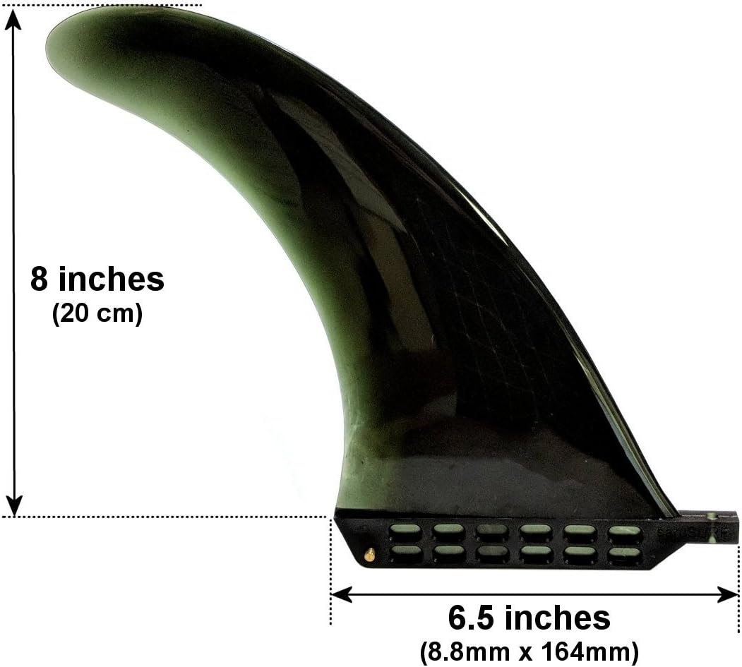 8" US Box Center fin Safety Flex Soft Replacement for Longboard SUP Stand up Paddleboard River Surf Whitewater airSUP AIR7 Skeg by saruSURF